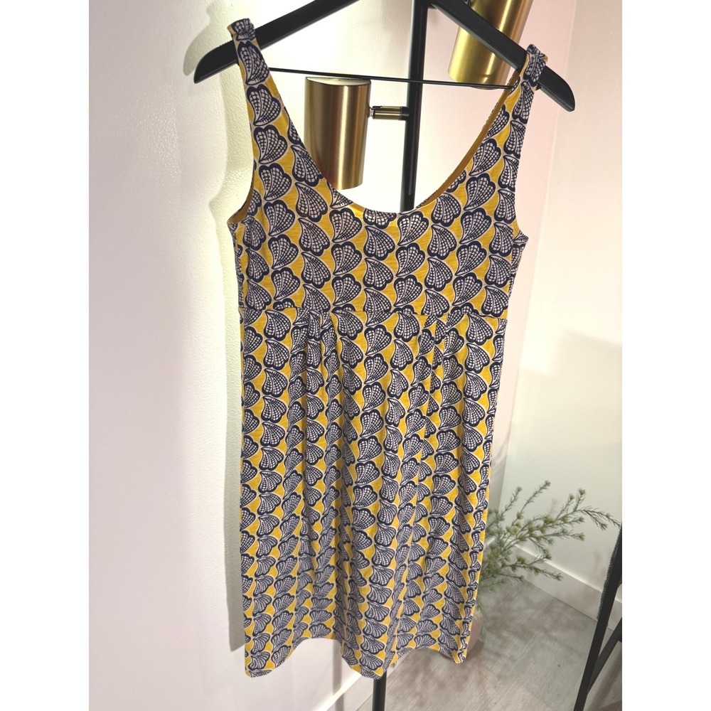 Boden jersey knee mini shell print 4‎ small beachy vacation daywear fun cool mom